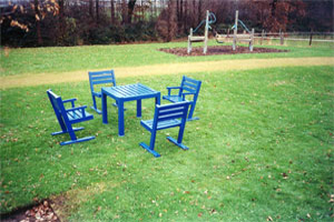 Stalen Baken en Stoelen